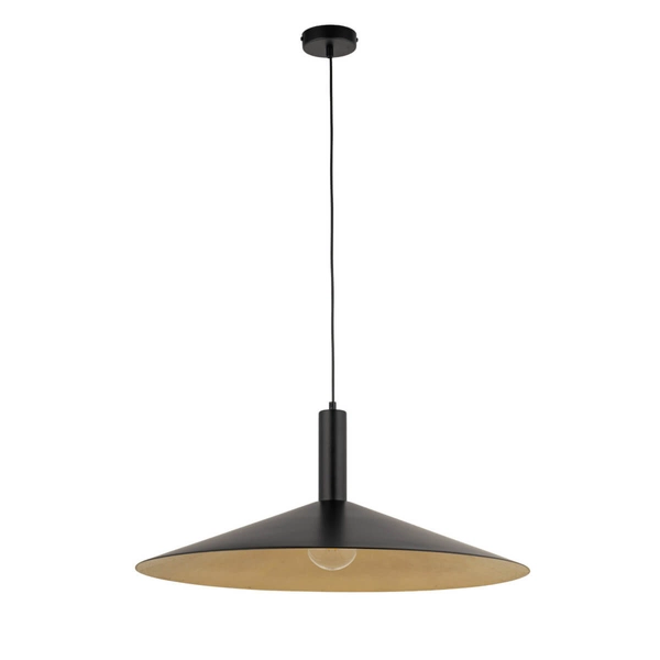 Lampa zwisająca Capri 41011 Sigma do kuchni dysk czarna złota