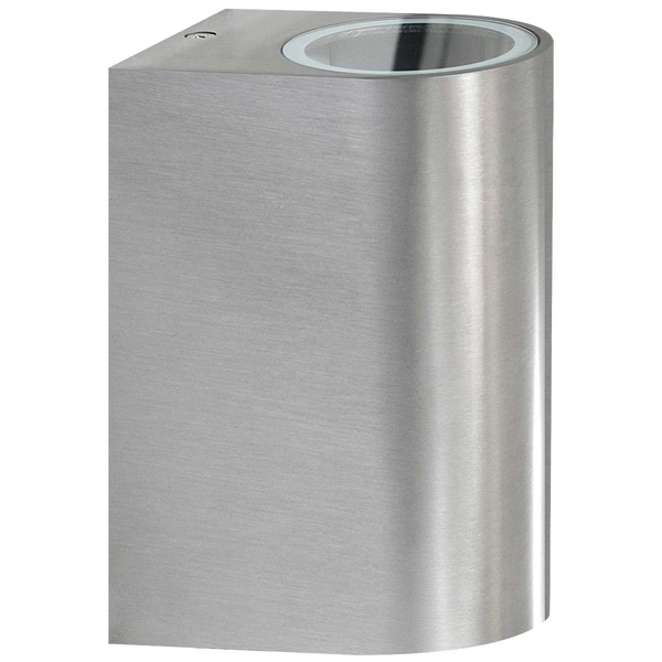 Zewnętrzna LAMPA elewacyjna BOSTON 304599 Polux metalowa OPRAWA ścienna KINKIET do ogrodu outdoor IP44 satyna szczotkowana