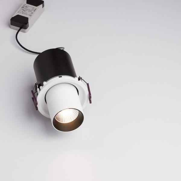 Lampa do wbudowania GARUPA biała LE61367 1xLED 12W 3000K tuba regulowana