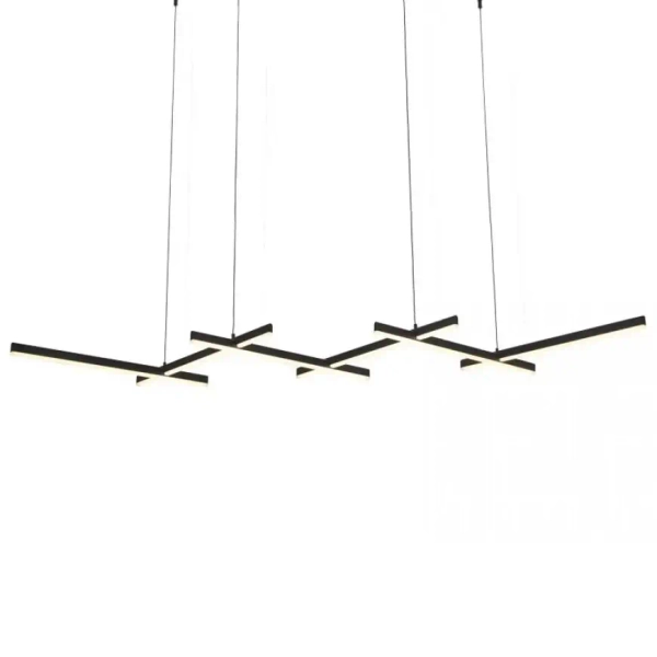 Designerska lampa wisząca 1948 LED 98W 3000K belki podłużne czarny