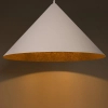Lampa stożek wisząca VESUVIO 41067 do jadalni beżowa złota