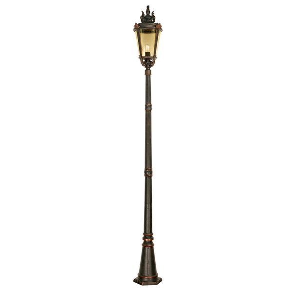 Stojąca lampa do ogrodu Baltimore BT5-L Elstead zewnętrzna IP44 brązowa