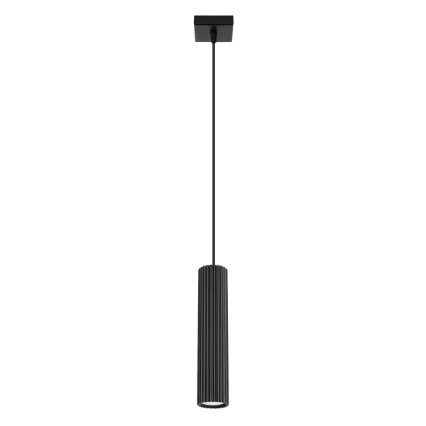 Podłużna lampa wisząca KARBON SL.1573 jadalniana tubka czarny