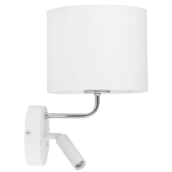 Lampa ścienna do przedpokoju Richi 4236 loft sopel chrom biała