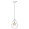 Wisząca lampa industrialna Brylant 2222 TK Lighting klatka metalowa biała