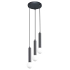 Potrójna lampa wisząca Filano PND-33574-3-BK sople czarne