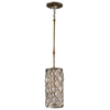 Wisząca lampa kryształowa Lucia FE-LUCIA-P-D tubka glamour srebrna