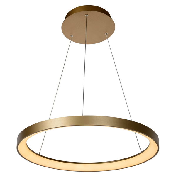 LAMPA wisząca VIDAL 46403/48/02 Lucide okrągła OPRAWA zwis LED 48W 2700K ring złoty