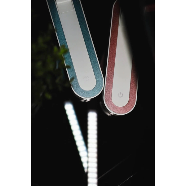 Metalowa lampka biurkowa Niko K-MT-206 ZIELONY LED 5W 4000-6000K turkusowa