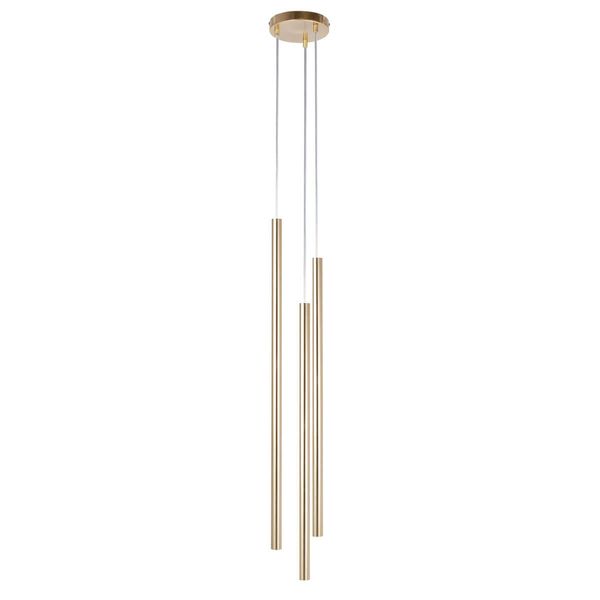 Kaskadowa lampa zwisająca Sopel 40964 rurki metalowa złota