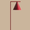 Stojąca lampa Form Floor 1108A15 Aldex w kształcie stożka czerwona