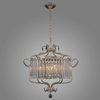 Żyrandol LAMPA wisząca RINALDO PND-33057-6-CH.S Italux OPRAWA glamour z kryształkami ZWIS na łańcuchu srebrny szampański