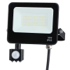 Garażowy halogen EKN1626 LED 30W 4000K PIR prostokątny IP65 czarny