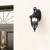 Elewacyjna LAMPA ogrodowa English FE-EB2-M-BLK Elstead FEISS zewnętrzna OPRAWA elewacyjna klasyczna outdoor IP44 czarna przezroczysta