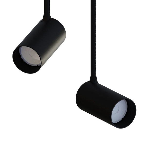 Sufitowy wpust do zabudowy Mono 7740 czarny reflektorek pokojowy