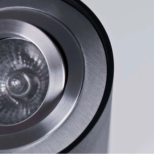 Plafon lampa sufitowa Bross AZ0782 metalowa tuba czarna chrom