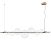 Zwis bąbelki Amore ST-8869P/L Step LED 12W 3000K szklane kule złota
