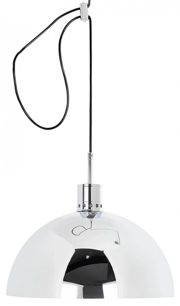 Lampa wisząca z kloszem ROTA 360 JD8998 srebrna chrom