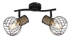 Lampa sufitowa regulowana Luise 54012-2S czarna drewno