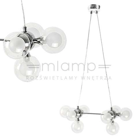 LAMPA wisząca BRIELLA 2624 Rabalux szklana OPRAWA zwis kule balls molekuły przezroczyste