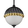 Wisząca lampa do salonu Pralines P01213BK Cosmolight ball czarna biała