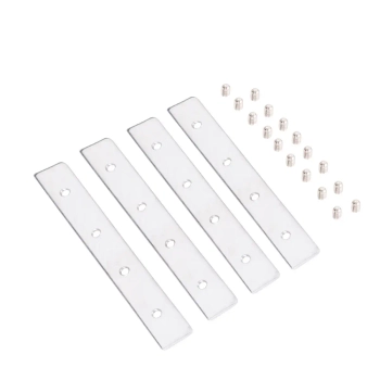 Łączenie szyny wpuszczanej z kątownikiem Magnetic MA0029 białe