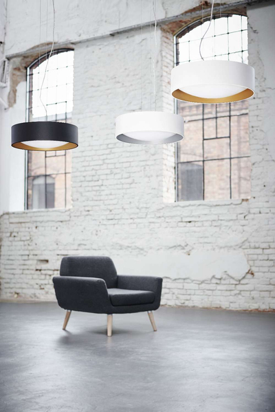 LAMPA wisząca VERO 10450301 Kaspa okrągła OPRAWA metalowy zwis biały