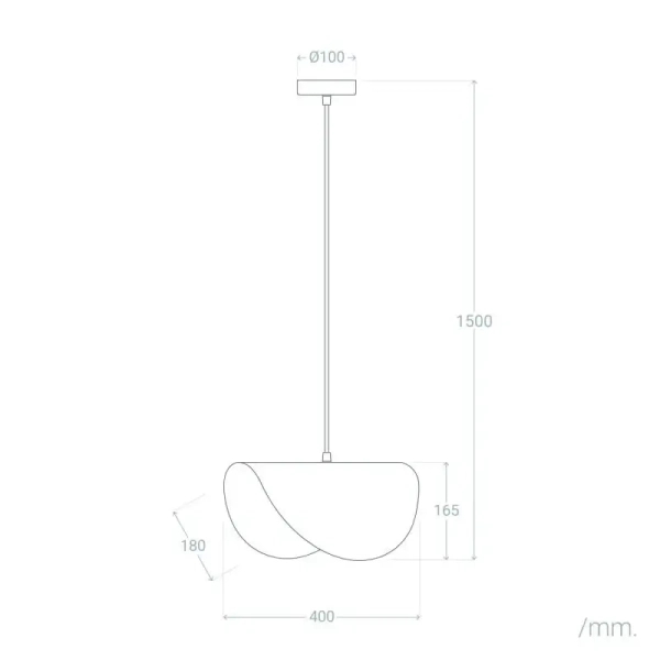 Metalowa lampa wisząca Sessanta ABR-LW-SES do salonu złota czarna