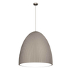 Lampa wisząca na przedpokój Gandra 5029 Shilo karbowana nad stół srebrna