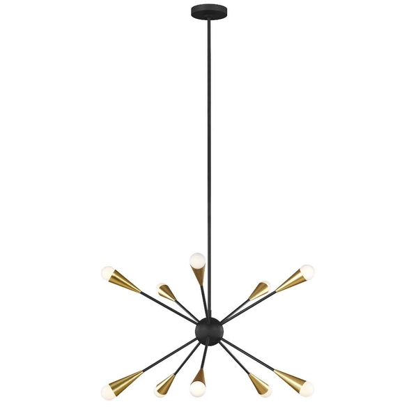 Loftowa LAMPA wisząca Jax FE-JAX10-BB Elstead FEISS metalowa pająk sticks mosiądz