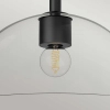 Lampa sufitowa na korytarz Jude ALM-JUDE-SF-MB-CL szklana czarna