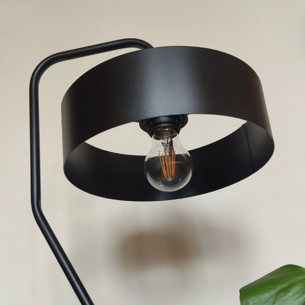 Stojąca LAMPKA gabinetowa VASCO 50118 Sigma metalowa LAMPA stołowa czarna