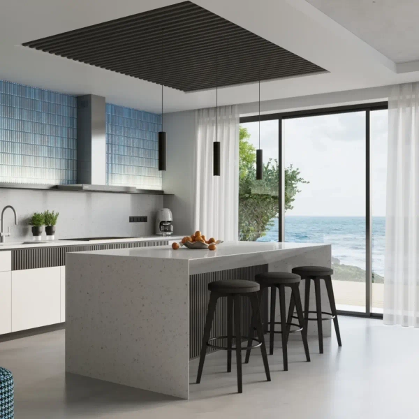 Podłużna lampa wisząca KARBON SL.1573 jadalniana tubka czarny