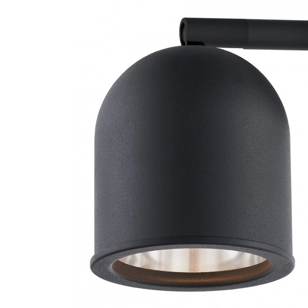 Ścienny kinkiet metalowy SPARK 50940102 Kaspa regulowana tuba czarna
