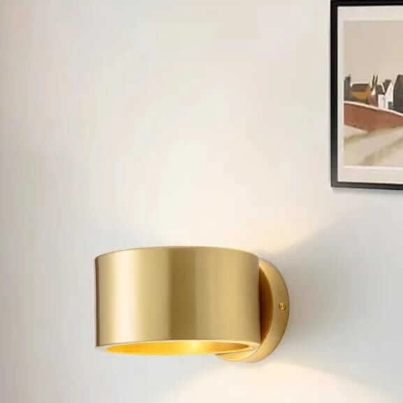 Ścienny kinkiet Rondello CGRONDELLO-E27 COPEL walec do kuchni złoty