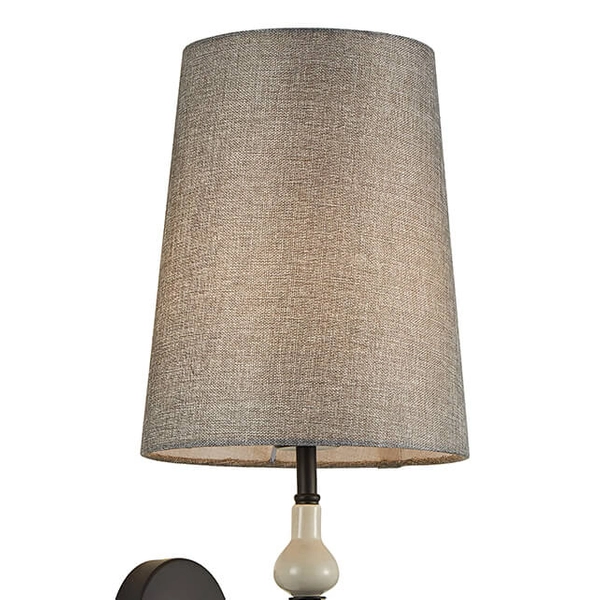 Kinkiet ścienny Nerom WL-22374-BK Italux do holu metalowa szary czarny