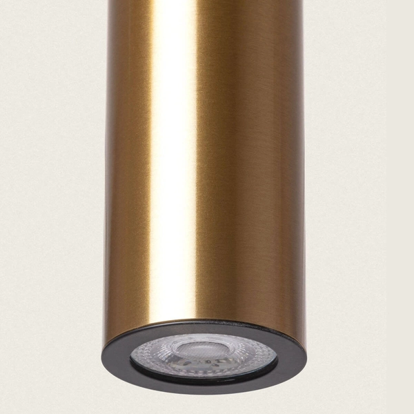 Wisząca lampa Spoti ABR-SZK-ZC Abruzzo tubka sopel do jadalni czarna złota