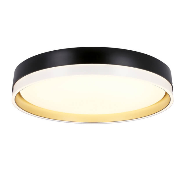 Okrągły plafon Florida 13-11343 LED 24W 4000K czarny złoty