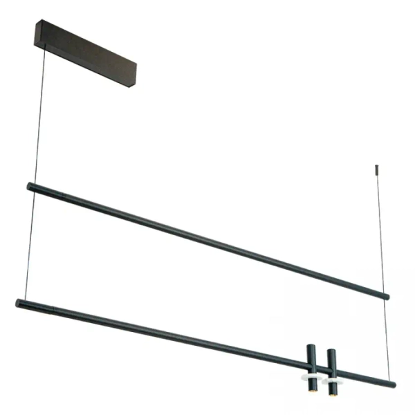 Liniowa lampa wisząca 23251 LED 14W+20W 3000K listwa czarna