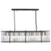 Owalna wisząca lampa Kiran KIR3422 nad stół kryształowy czarny