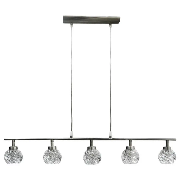 Kryształowa lampa wisząca GIRA 35-04607 kule balls srebrne