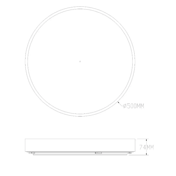 Lampa sufitowa z pilotem NADI MS724-R500-AB LED 50W CCT mosiądz