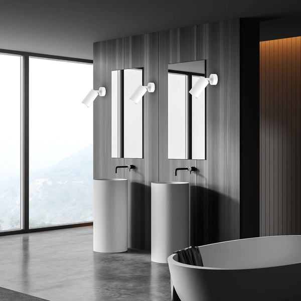 Kinkiet Hudson MLP8801 do sypialni minimalistyczny biały