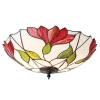 Sufitowa lampa witrażowa Botanica 63960 szklana do salonu kolorowa
