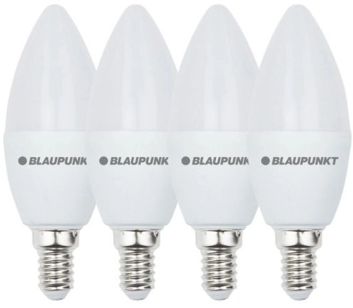 Żarówki 4 sztuki Blaupunkt E14-7W-WW-4 LED 7W 2700K białe