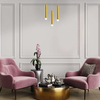 LAMPA wisząca GOLDIE ML5713 Milagro metalowa OPRAWA tuba LED 5W 4000K zwis okrągły złoty