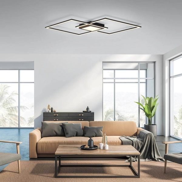 Natynkowa lampa Asmin squares LED 45W 3000K aluminium stal