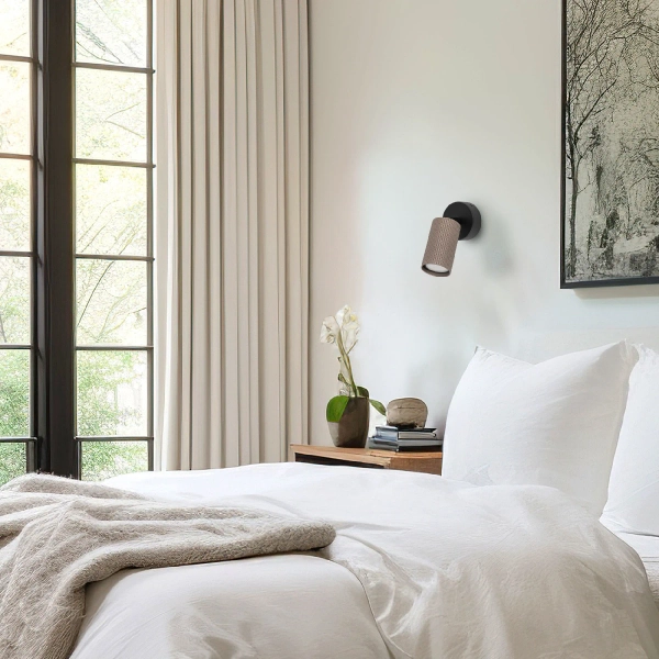 Regulowana sufitowa lampa Tune 16146 tubka żebrowana brązowy