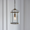 Klasyczna lampa wisząca Lambeth 69454 Endon łańcuch kopuła mosiądz