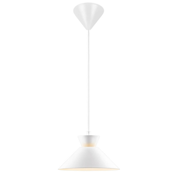 Stożkowa lampa wisząca do jadalni DIAL 2213333001 biały